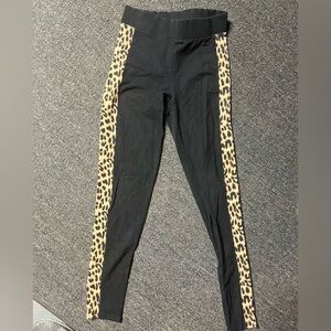 Xs cheetah side detail leggings by pink